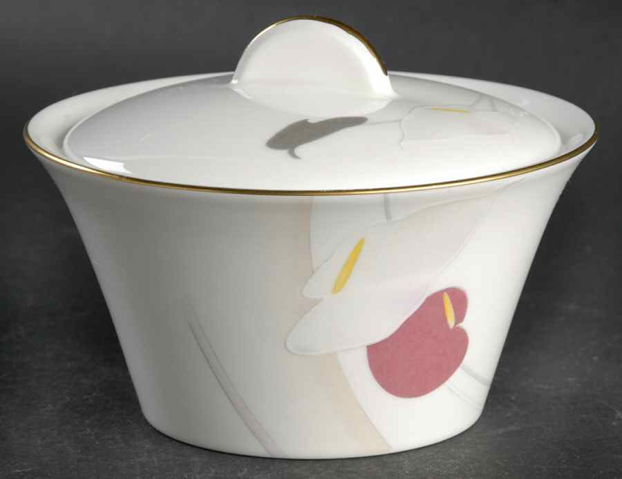 Anthurium Sugar Bowl & Lid by Mikasa-1