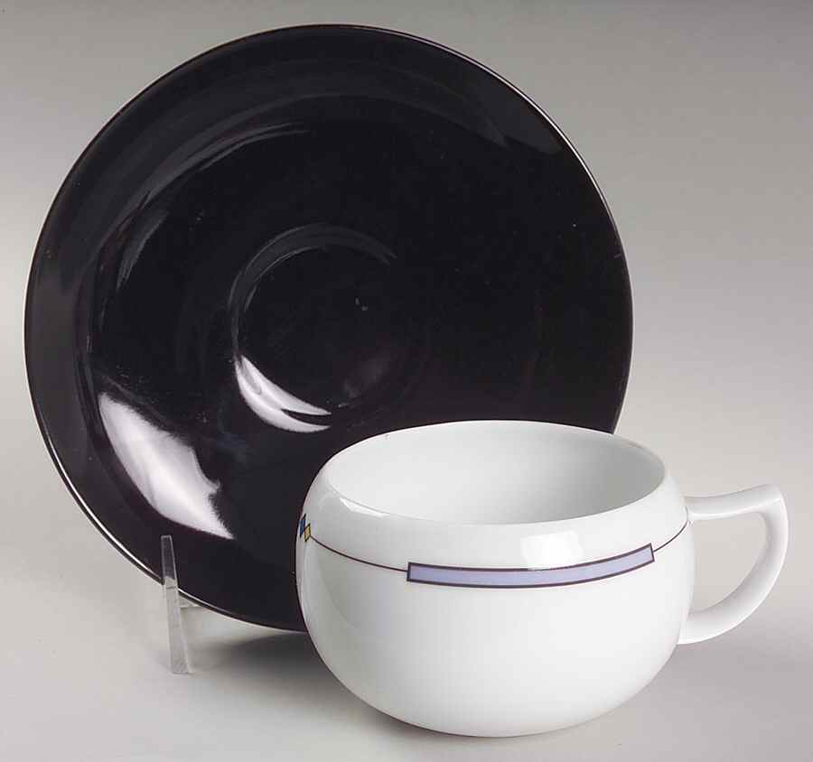 Aquatine Flat Cup & Saucer Set by Mikasa-1