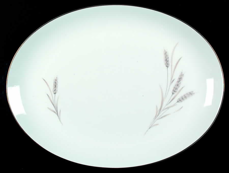 Autumn Wheat 16" Oval Serving Platter by Mikasa-1
