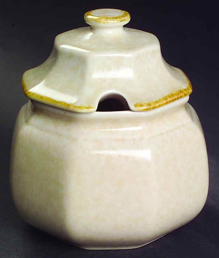 Avante Ivory Sugar Bowl & Lid by Mikasa-1