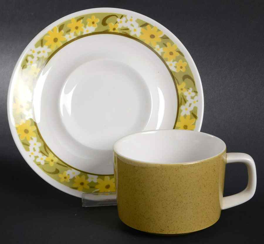 Avoca Flat Cup & Saucer Set by Mikasa-1