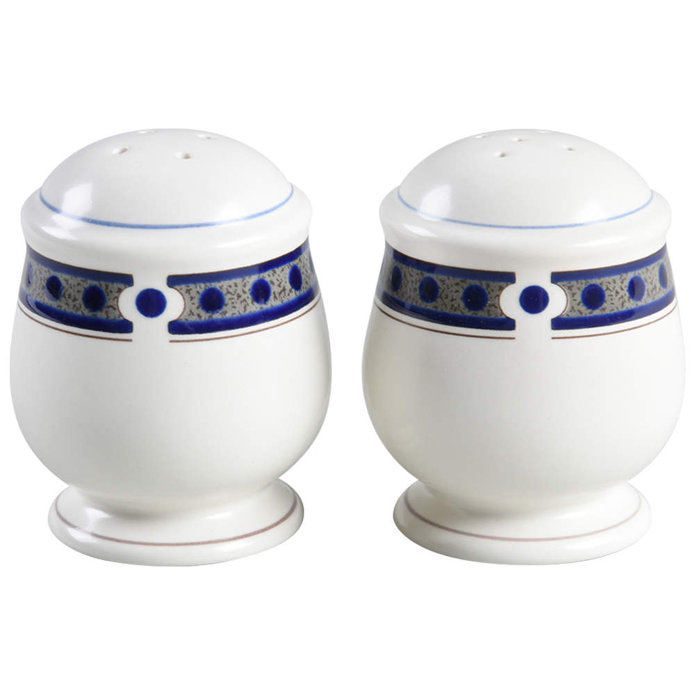 Aztec Blue Salt & Pepper Set by Mikasa-1