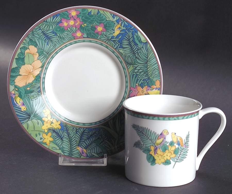 Bali Flat Cup & Saucer Set by Mikasa-1