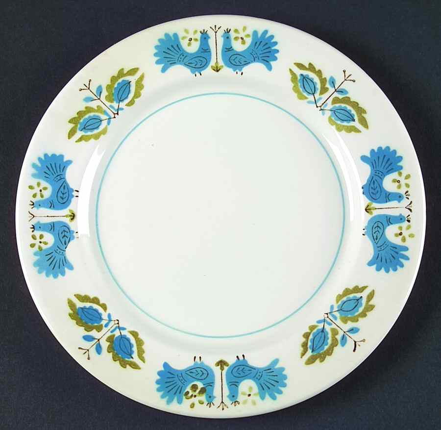 Blue Bird Salad Plate by Mikasa-1