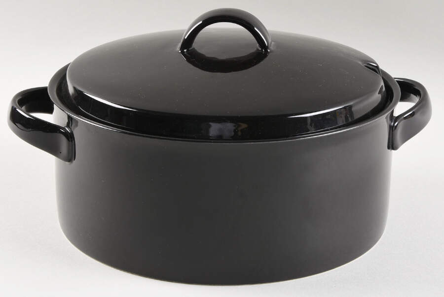 Black Diamond (All Black) Tureen &  Lid by Mikasa-1