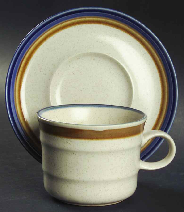 Blue Hill Flat Cup & Saucer Set by Mikasa-1