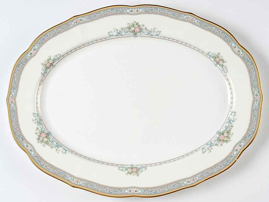 Bridal Bouquet 14" Oval Serving Platter by Mikasa-1