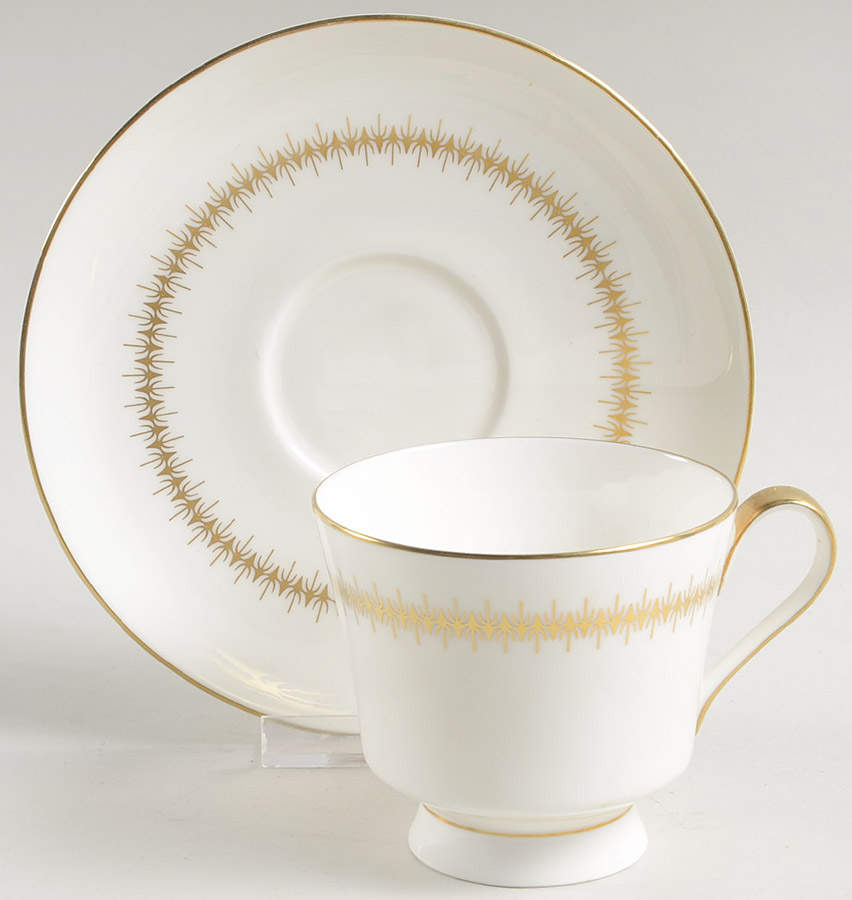 Bryn Mawr Footed Cup & Saucer Set by Mikasa-1