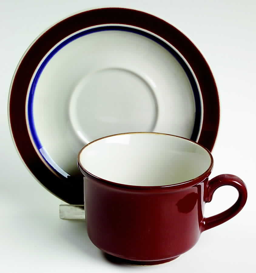 Canyon Flat Cup & Saucer Set by Mikasa-1