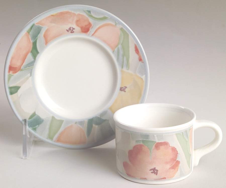 Cezanne Flat Demitasse Cup & Saucer Set by Mikasa-1