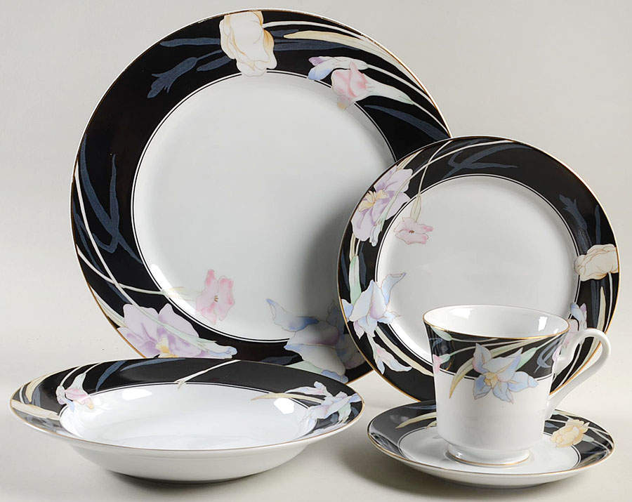Charisma Black 40 Piece Estate Set by Mikasa-1