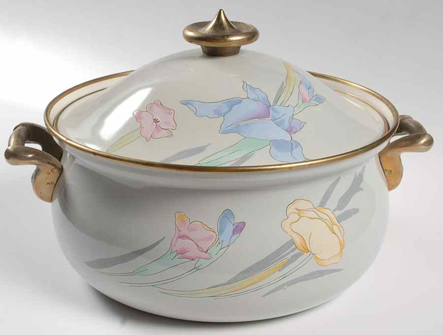 Charisma Gray 5 Quart Metal Covered Casserole by Mikasa-1