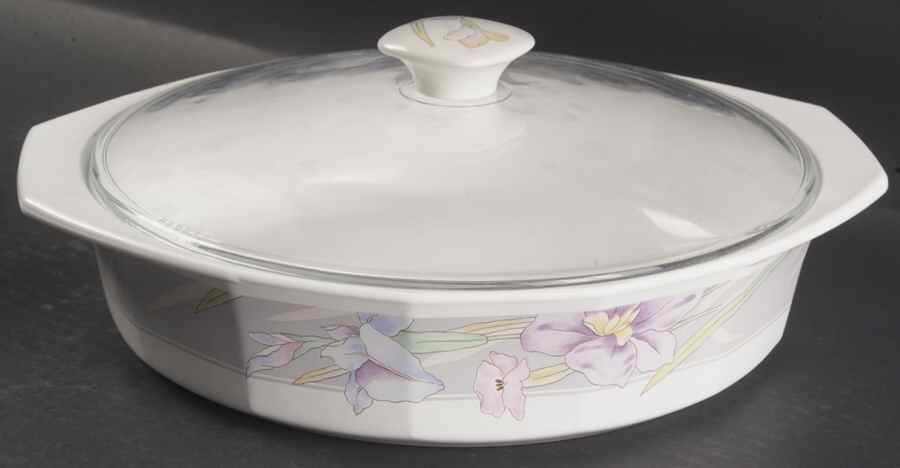 Charisma Gray 2.25 Qt Round Covered Casserole by Mikasa-1