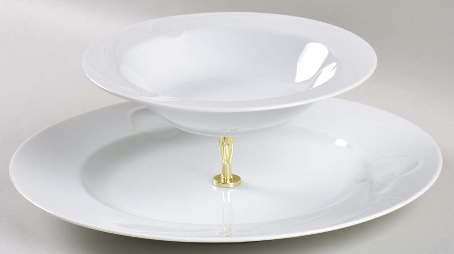 Classic Flair White 3 1/4"-3 7/8" Chip & Dip/Veg Set 2 Pce (DP/FR) HC by Mikasa-1