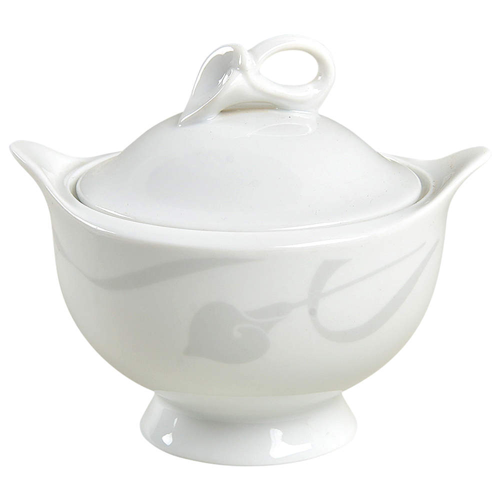 Classic Flair Gray Sugar Bowl & Lid by Mikasa-1
