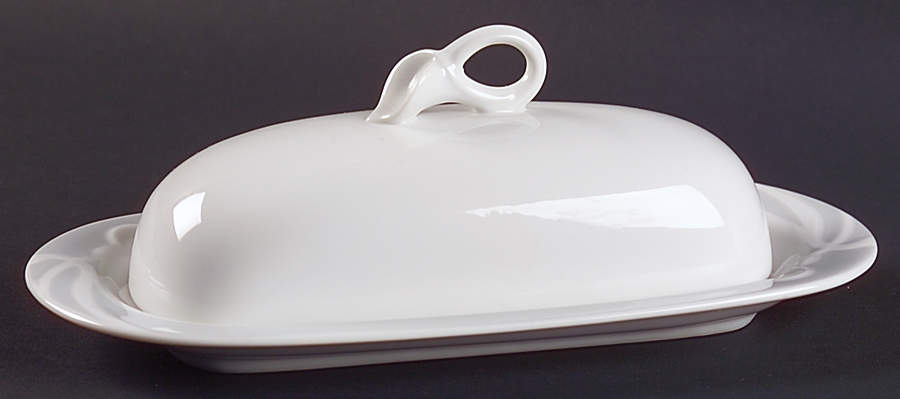 Classic Flair Gray 1/4 Lb Covered Butter by Mikasa-1