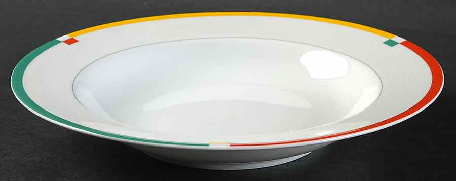 Color Chart Rim Soup Bowl by Mikasa-1