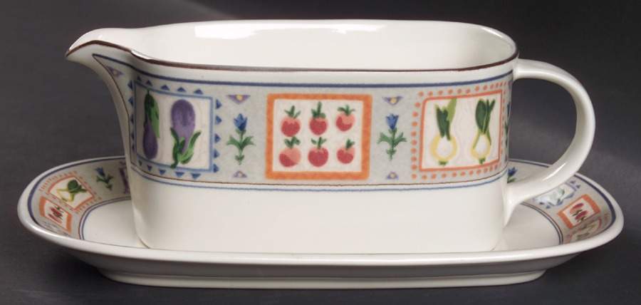 Country Gallery Gravy Boat & Underplate (Relish/Butter) by Mikasa-1