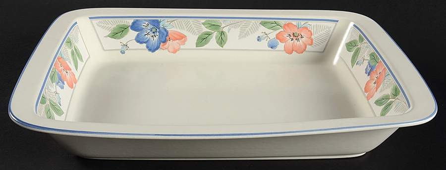 Country Poppies 13"  Rectangular Baker by Mikasa-1