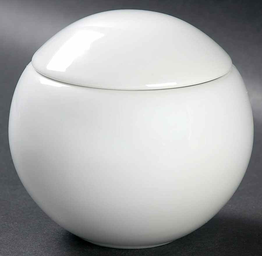 Copenhagen White Sugar Bowl & Lid by Mikasa-1