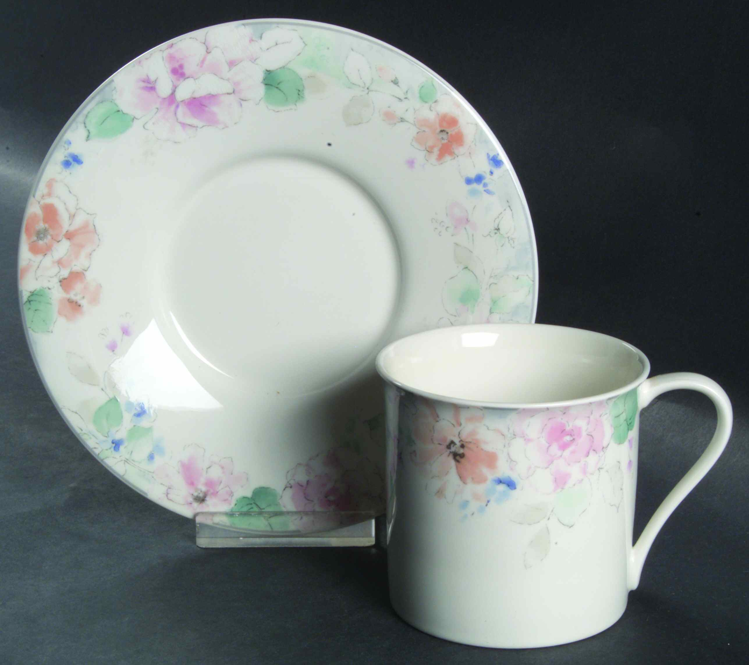 Corsage (CAK03, Maxima) Flat Cup & Saucer Set by Mikasa-1