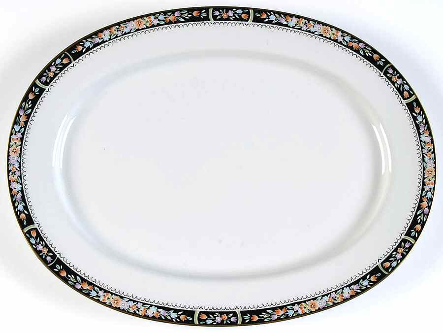 Cotillion 14" Oval Serving Platter by Mikasa-1