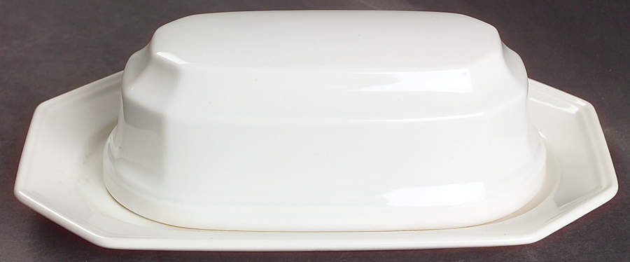 Continental White 1/4 Lb Covered Butter by Mikasa-1