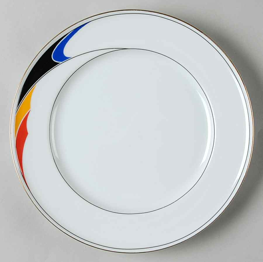 Color Waves Salad Plate by Mikasa-1