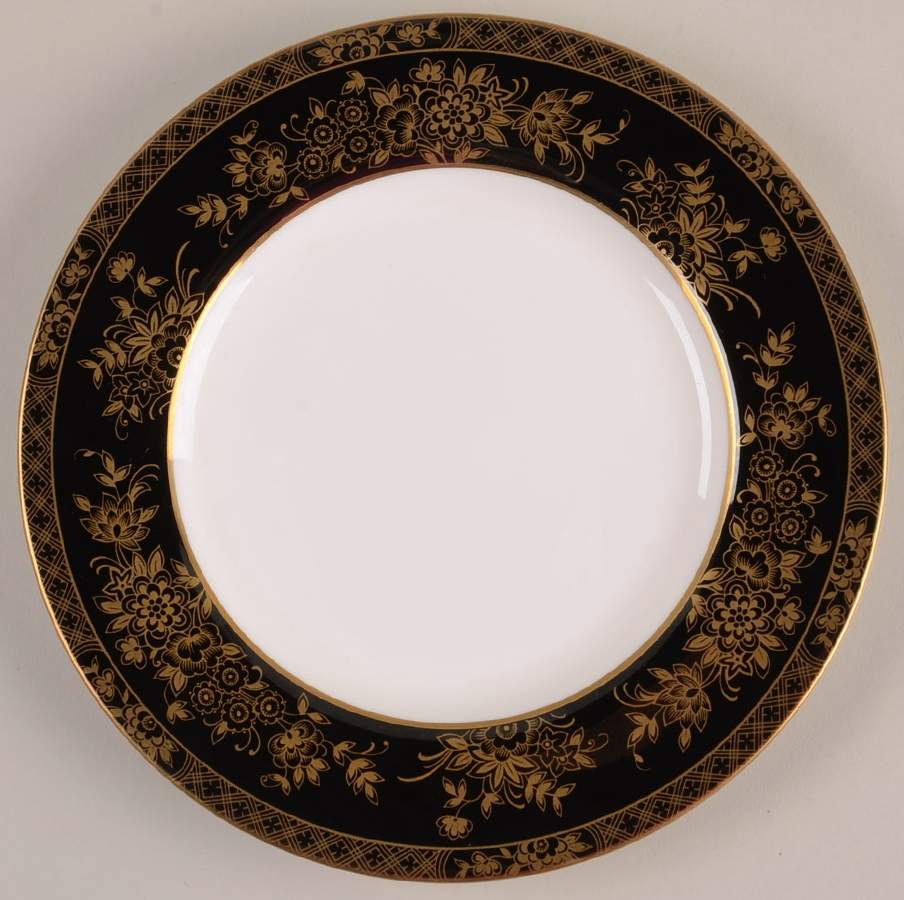 Crown Jewel Onyx Bread & Butter Plate by Mikasa-1