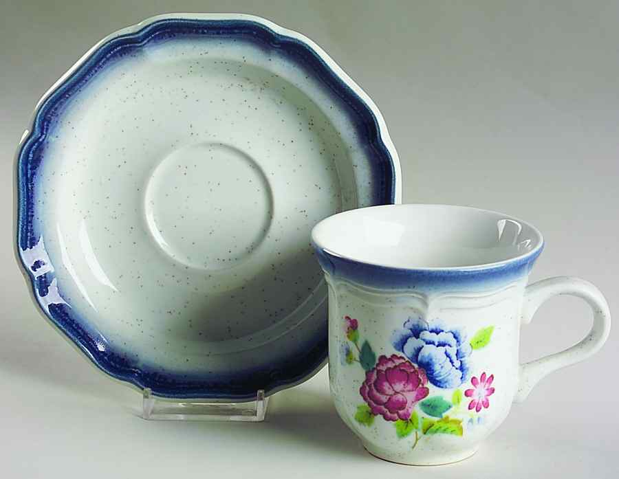 Debonair Flat Cup & Saucer Set by Mikasa-1