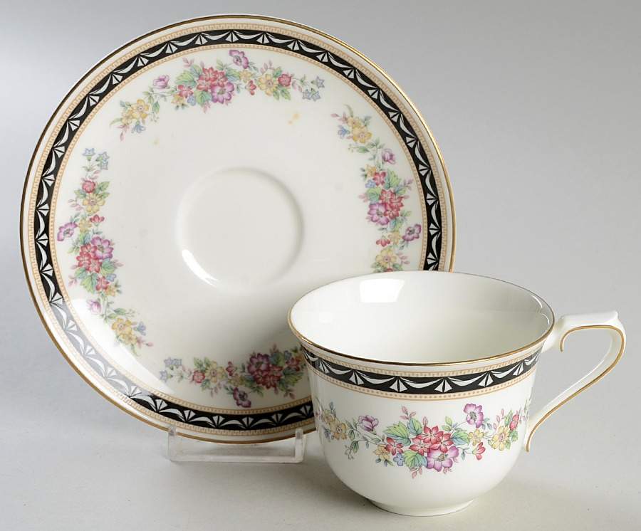Diplomat Flat Cup & Saucer Set by Mikasa-1