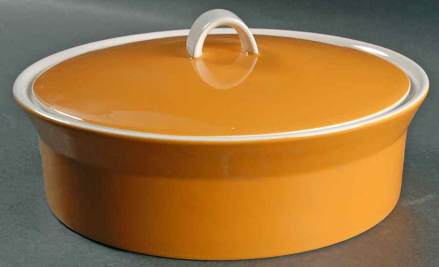 Duplex Orange Round Covered Vegetable by Mikasa-1