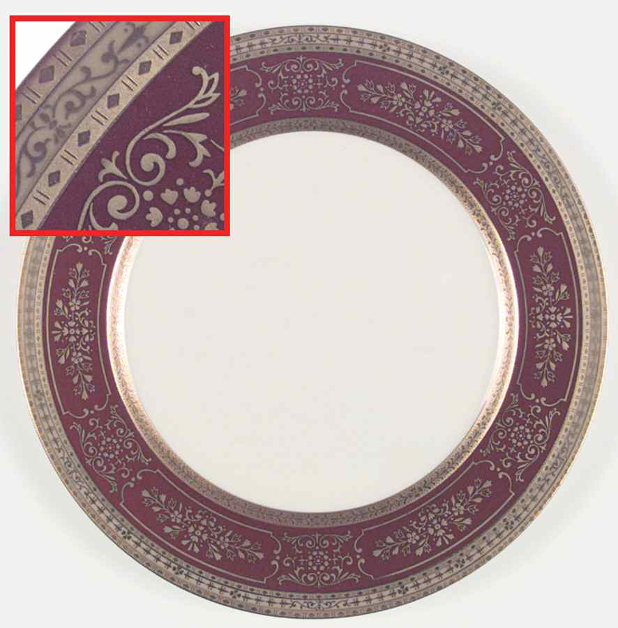 Dynasty Red Dinner Plate by Mikasa-1