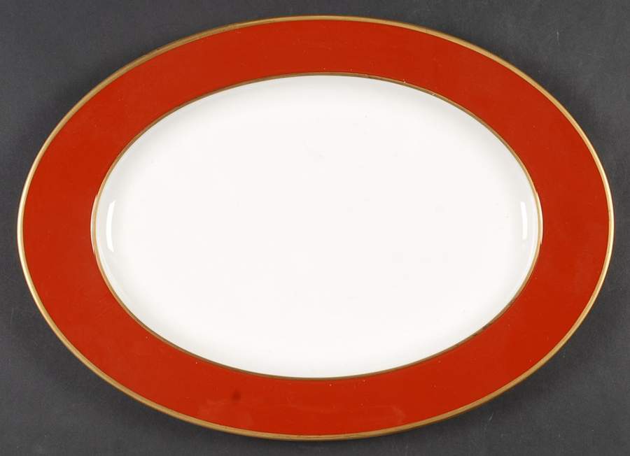 Egyptian Terra Cotta 14" Oval Serving Platter by Mikasa-1