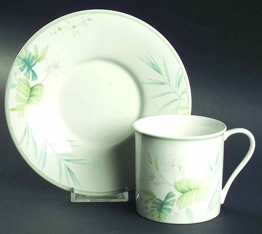 Fernflower Flat Cup & Saucer Set by Mikasa-1