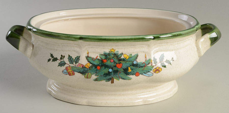 Festive Season 2 Quart Oval Covered Casserole No Lid by Mikasa-1