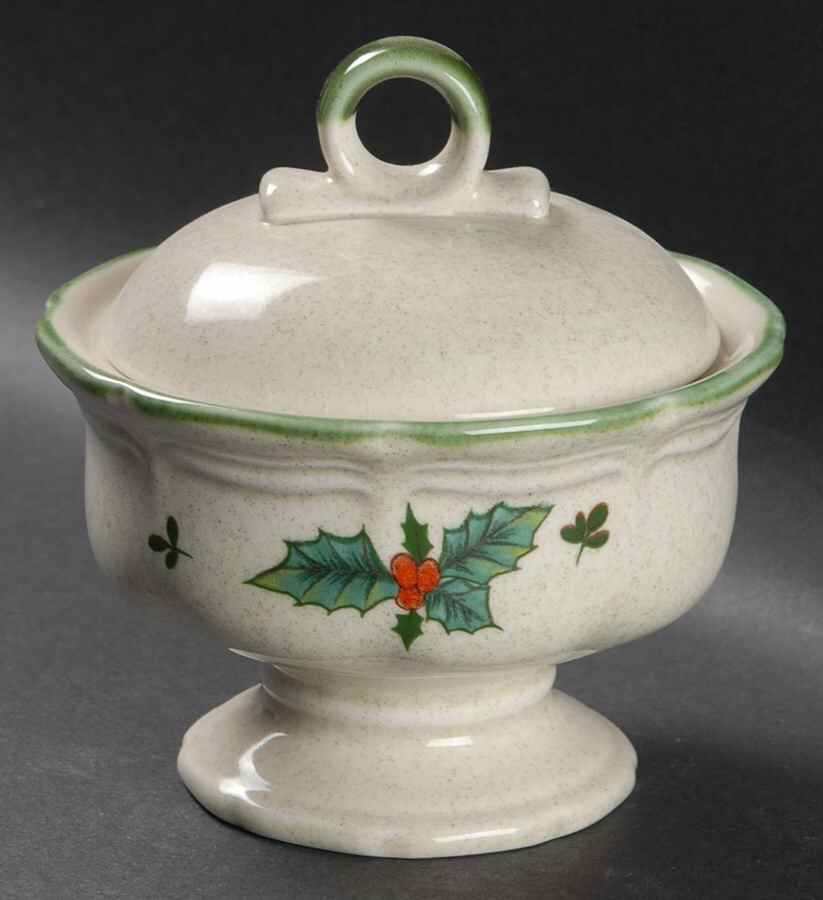 Festive Season Sugar Bowl & Lid by Mikasa-1