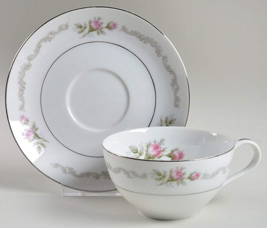 First Love Flat Cup & Saucer Set by Mikasa-1