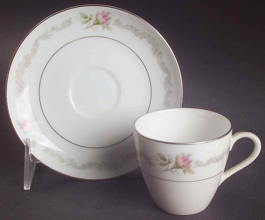 First Love Flat Demitasse Cup & Saucer Set by Mikasa-1