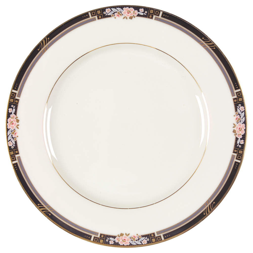 Florisse Black Salad Plate by Mikasa-1