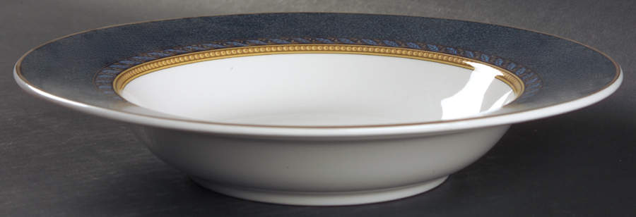 Florentine Blue Large Rim Soup Bowl by Mikasa-1