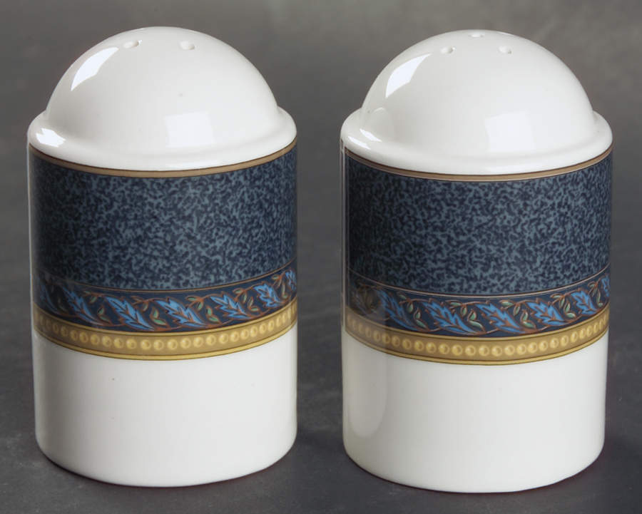 Florentine Blue Salt & Pepper Set by Mikasa-1