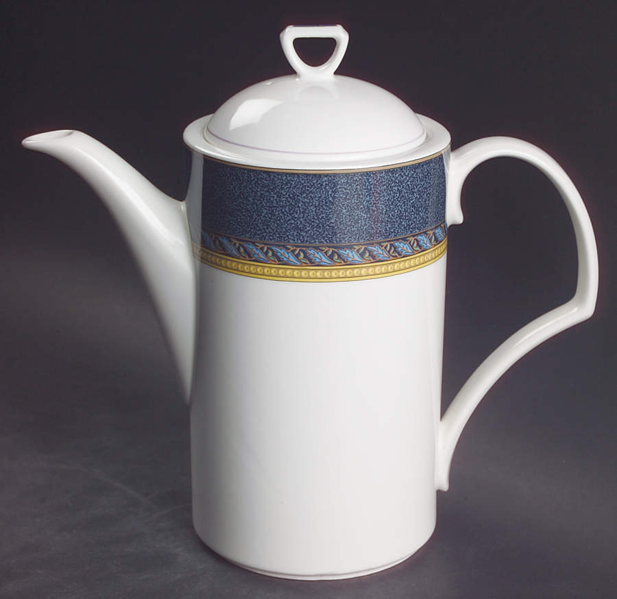 Florentine Blue Coffee Pot & Lid by Mikasa-1