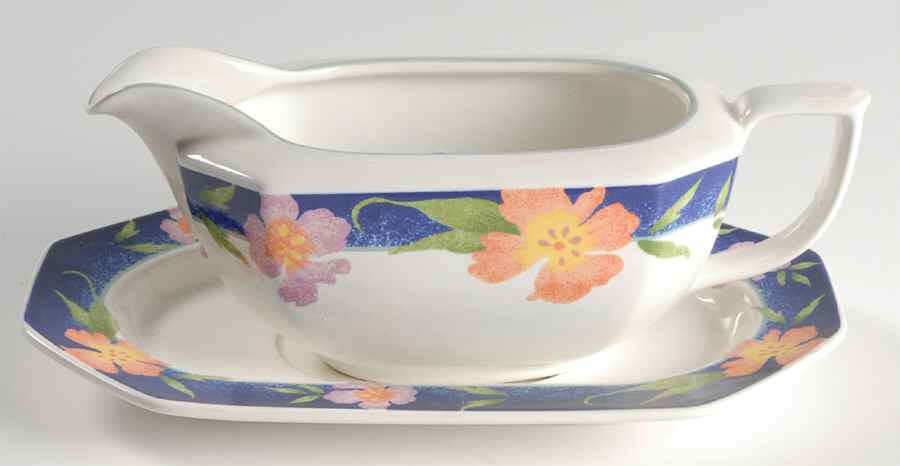 Florella Gravy Boat & Underplate by Mikasa-1