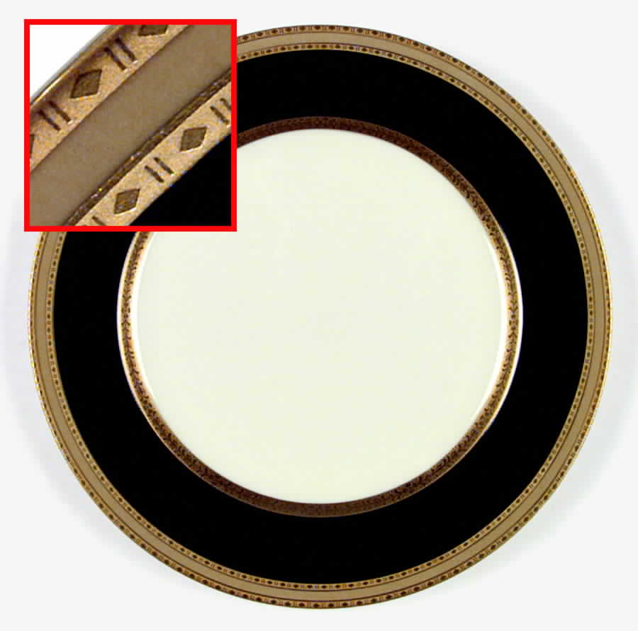 French Embassy Black Dinner Plate by Mikasa-1