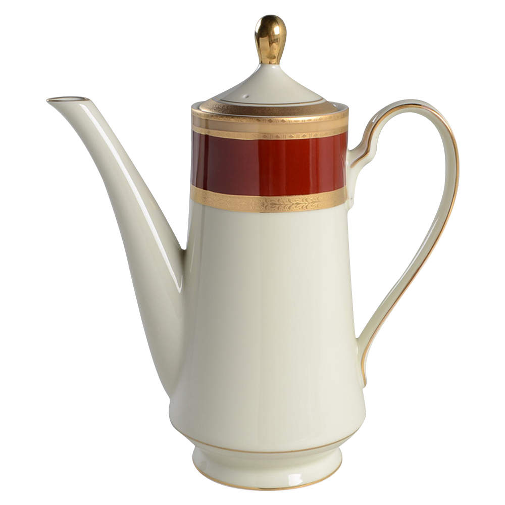 French Embassy Red (L2829) Coffee Pot & Lid by Mikasa-1