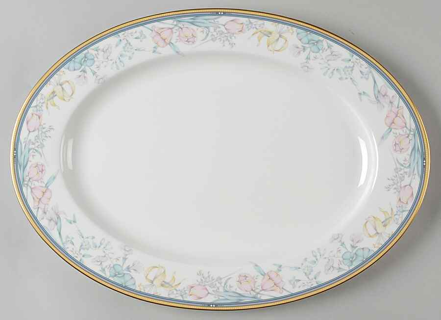 Friendship Garden 15" Oval Serving Platter by Mikasa-1