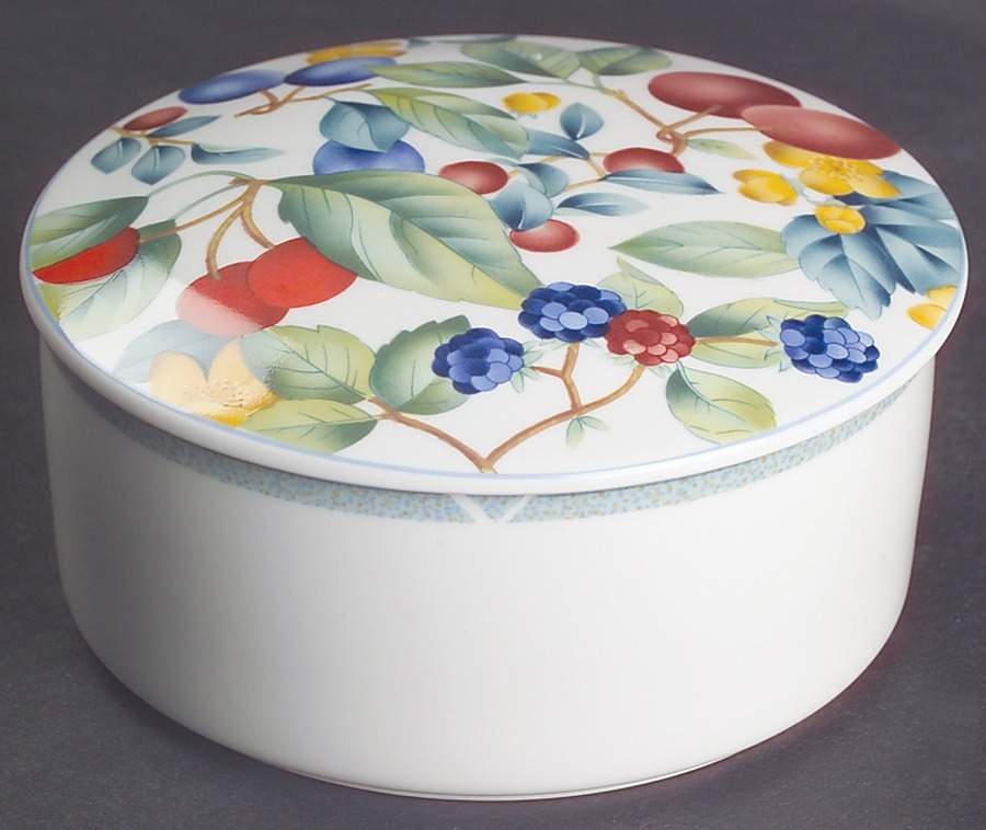 Fruit Grove Round Box & Lid by Mikasa-1
