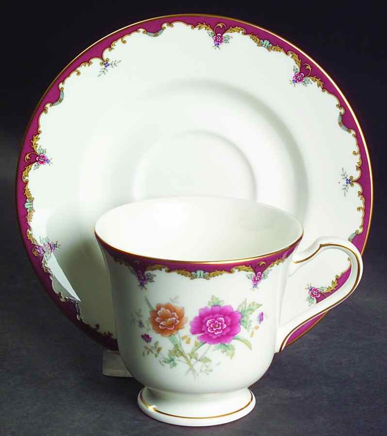 Gainsborough Footed Cup & Saucer Set by Mikasa-1