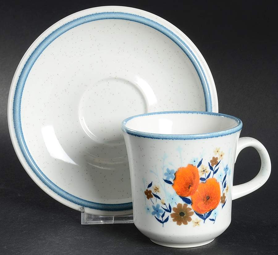 Gay Paree Flat Cup & Saucer Set by Mikasa-1